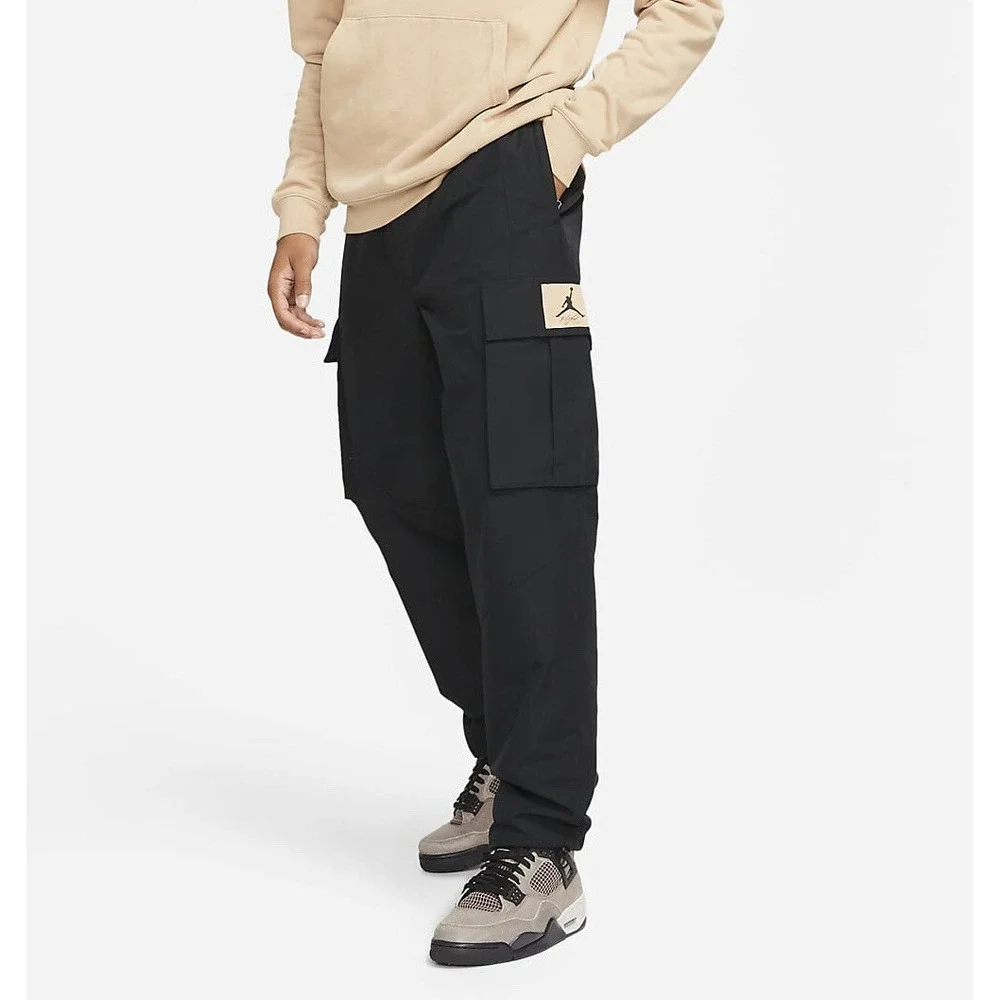 Jordan Flight Heritage Cargo Pants Men Size Small Black Hemp DC7450 010